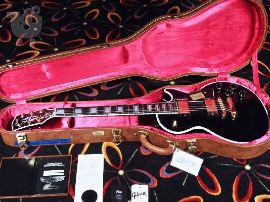 2016 GIBSON LES PAUL CUSTOM SHOP Προσαρμοσμένο μαύρο ΜΕ ΧΡΥΣΟ ΥΛΙΚΟΥ...